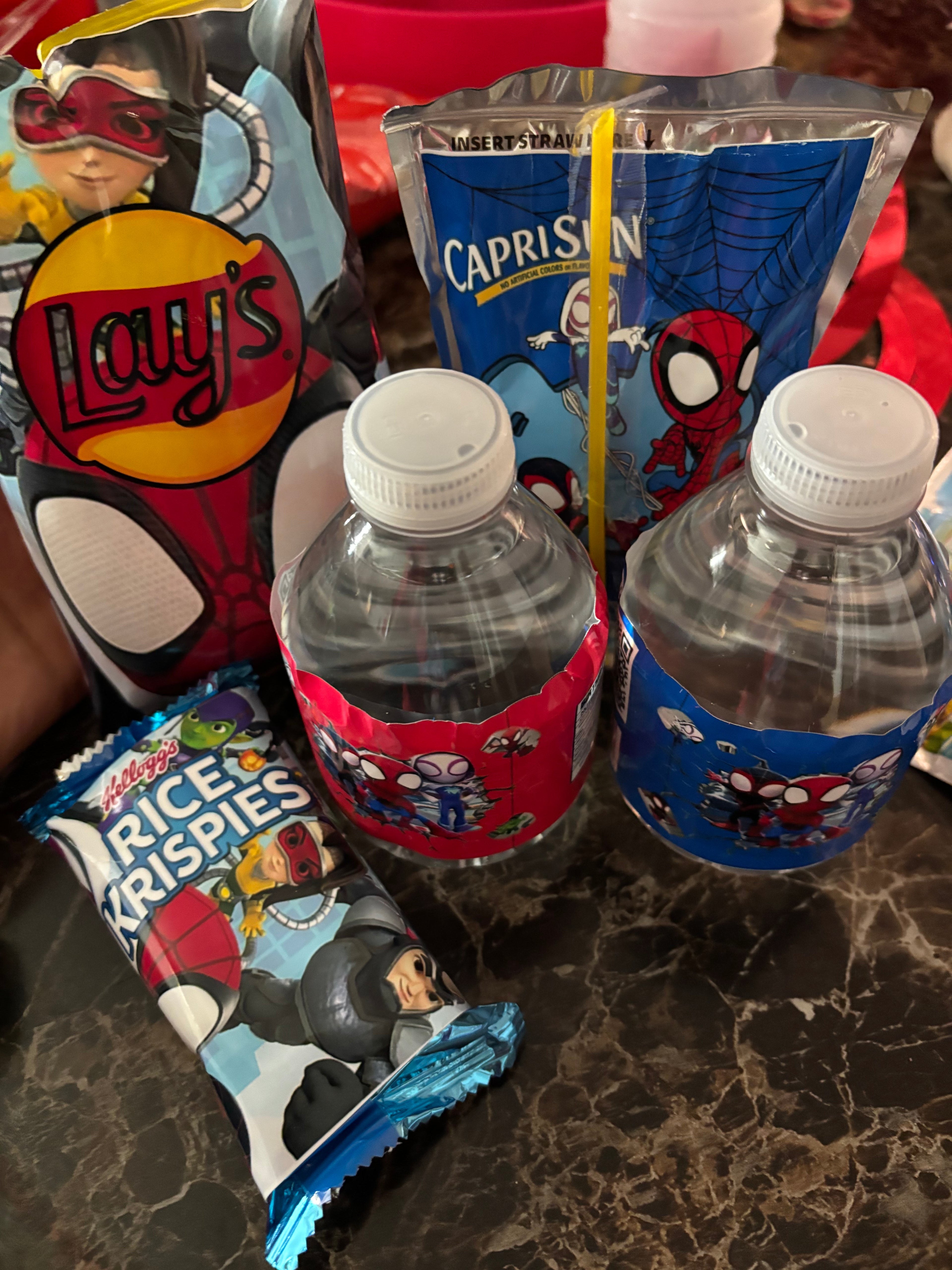 Custom snacks and drinks