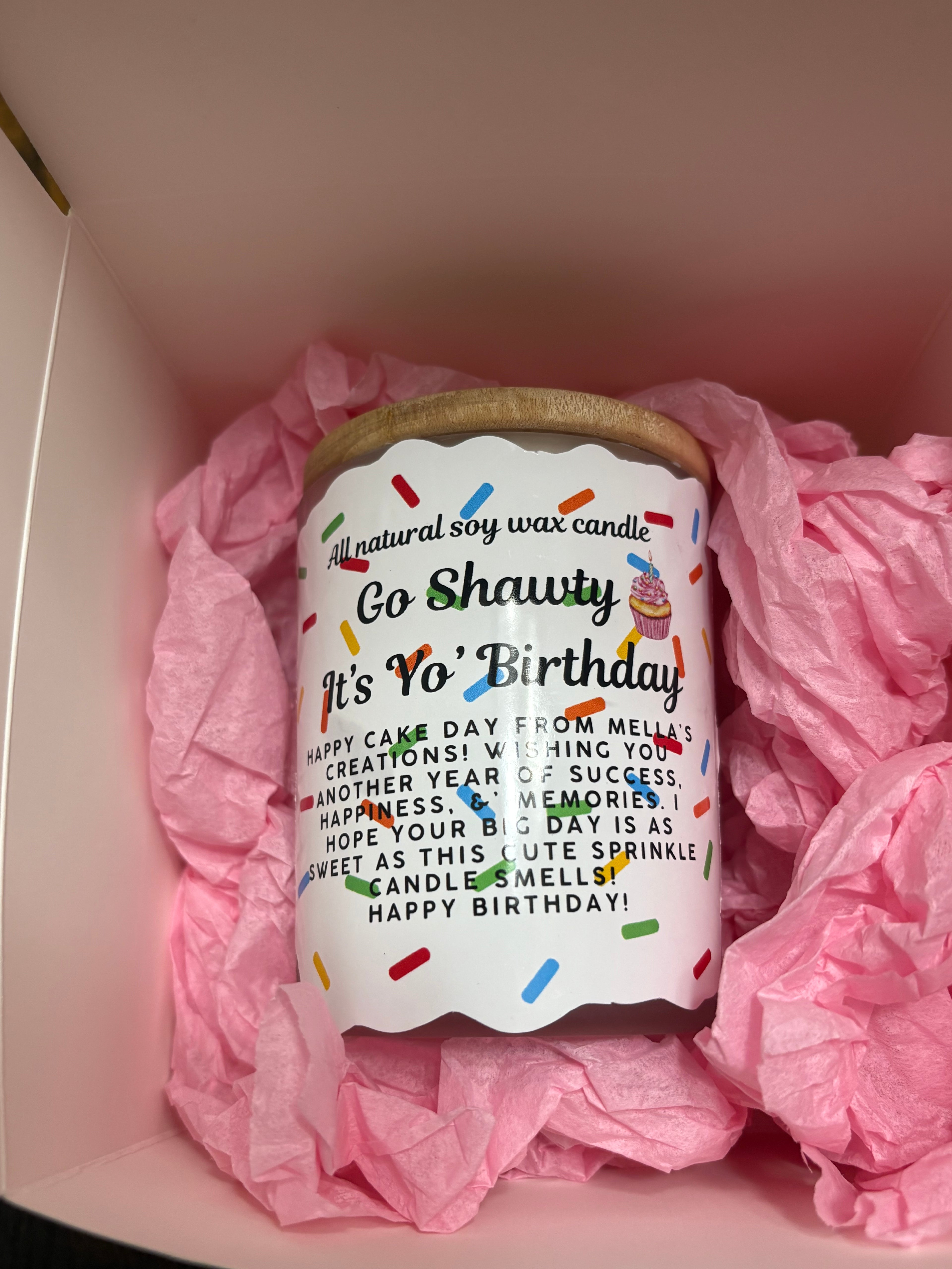 Sprinkles Cake Candle