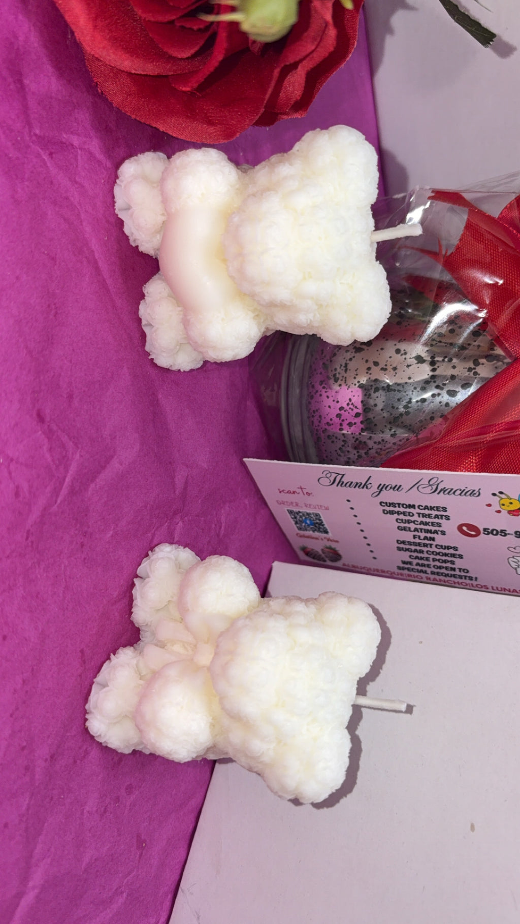 Custom Bear Candles