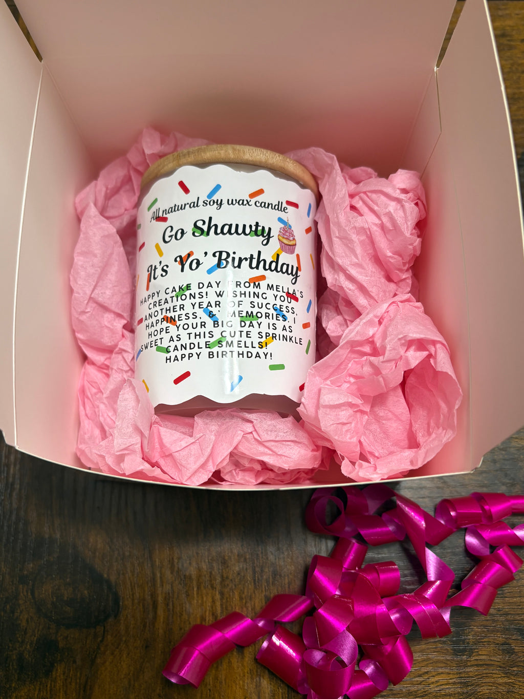 Sprinkles Cake Candle