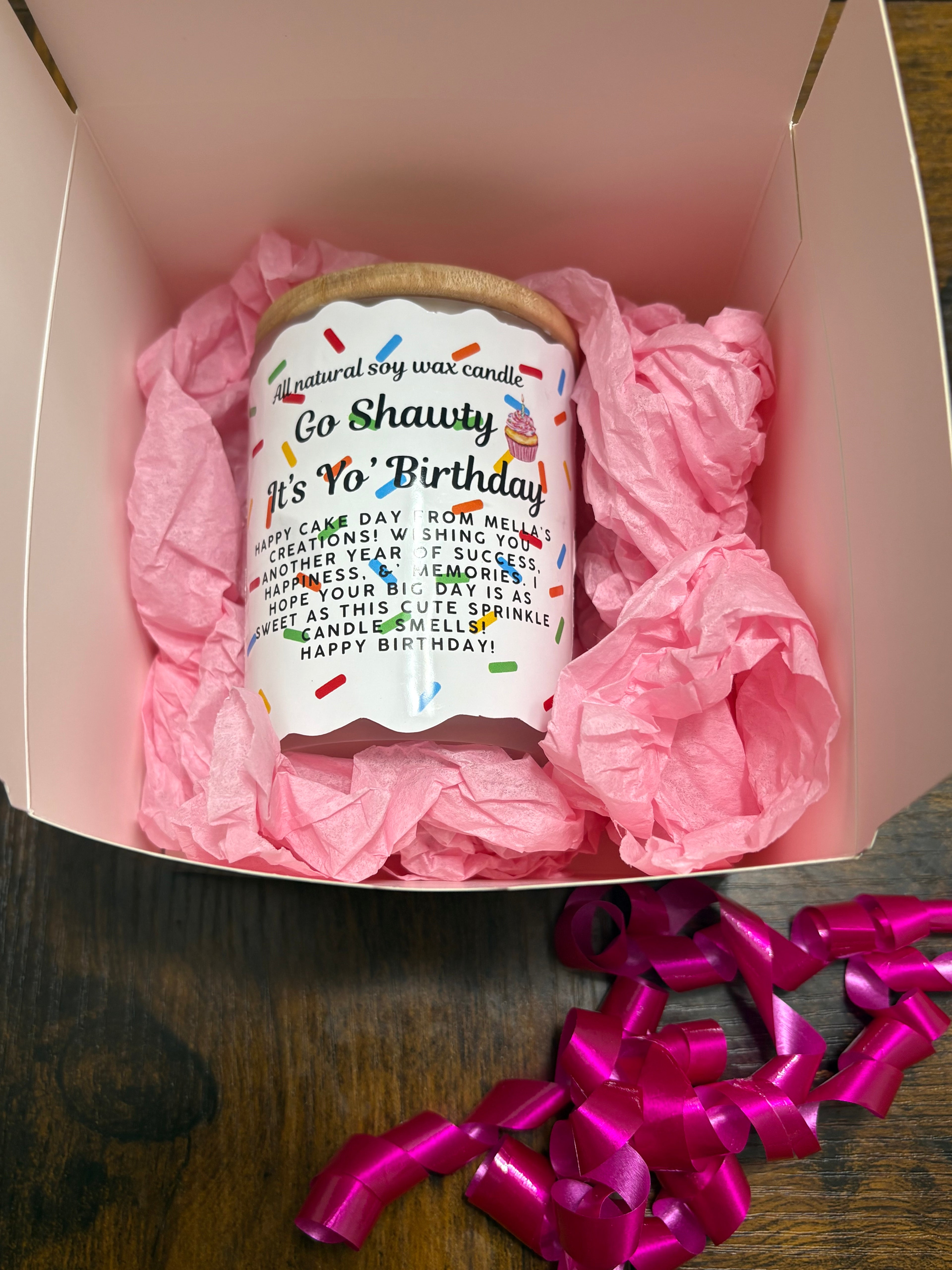 Sprinkles Cake Candle