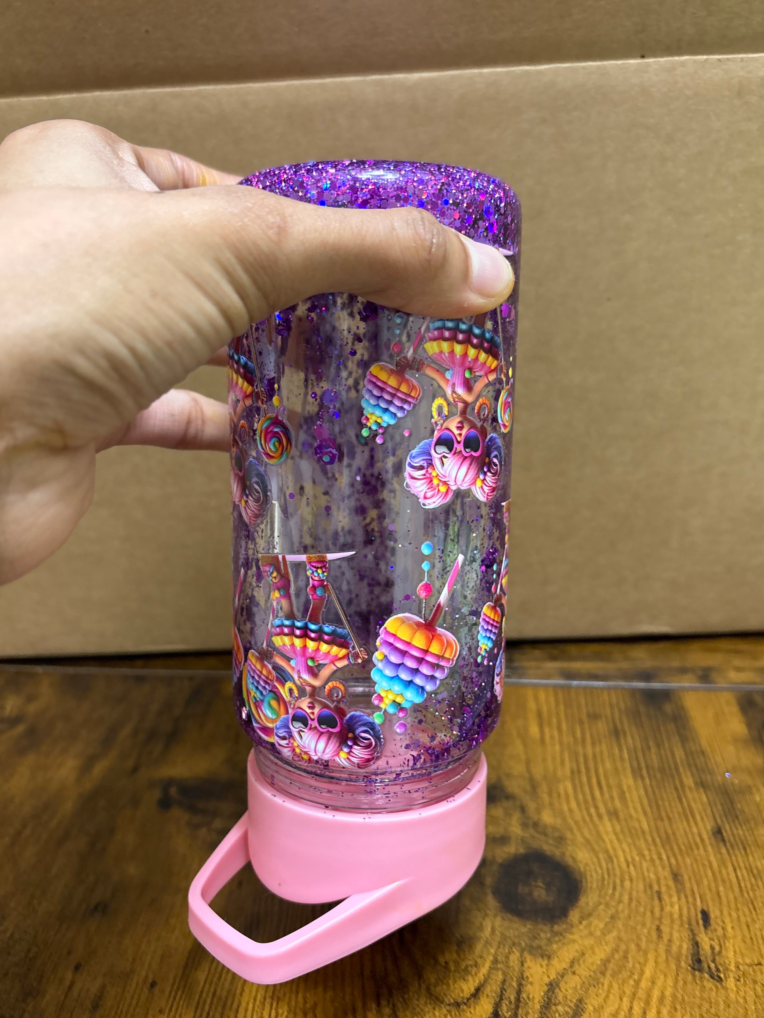Snowglobe sippy cup