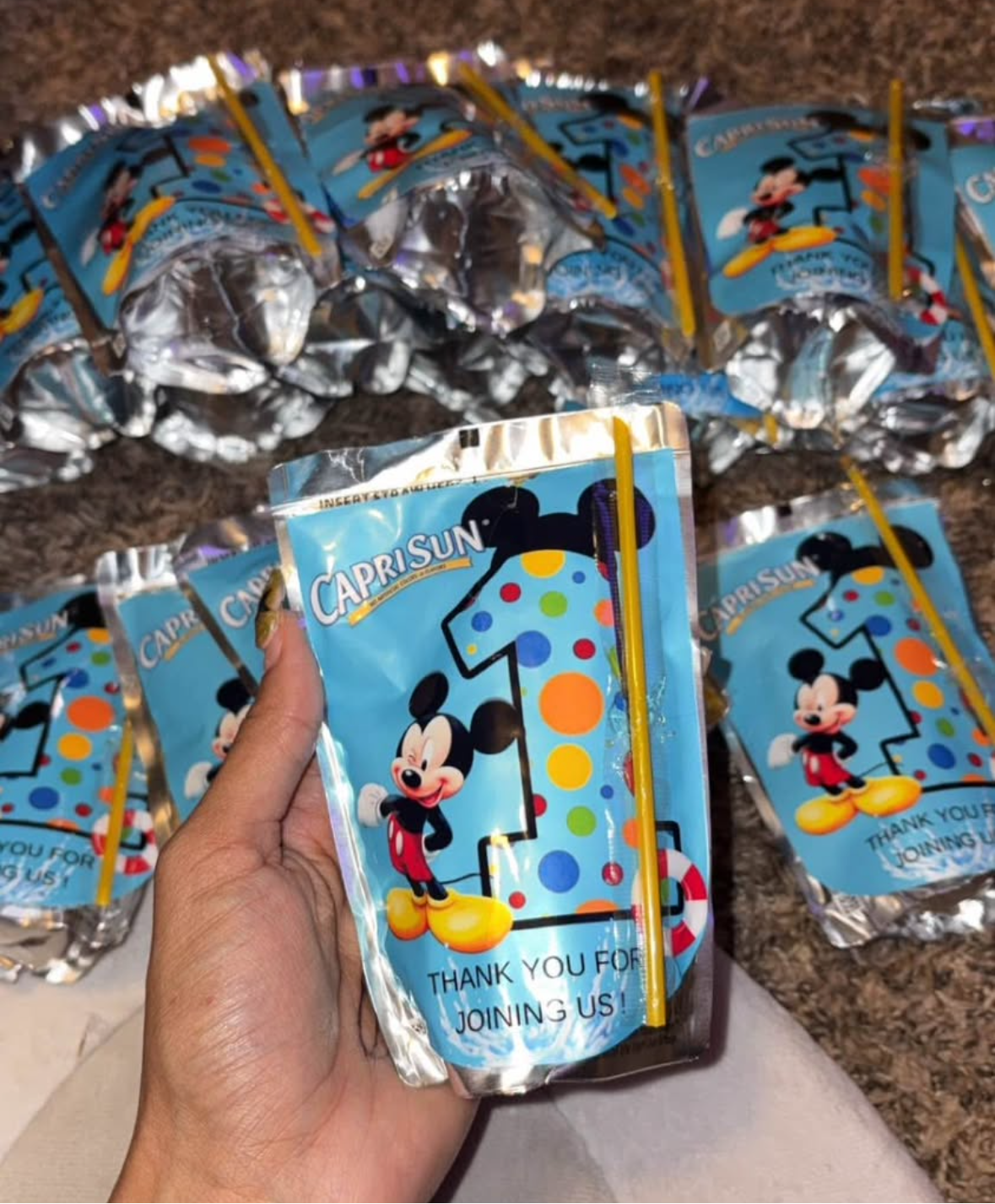 Custom snacks and drinks