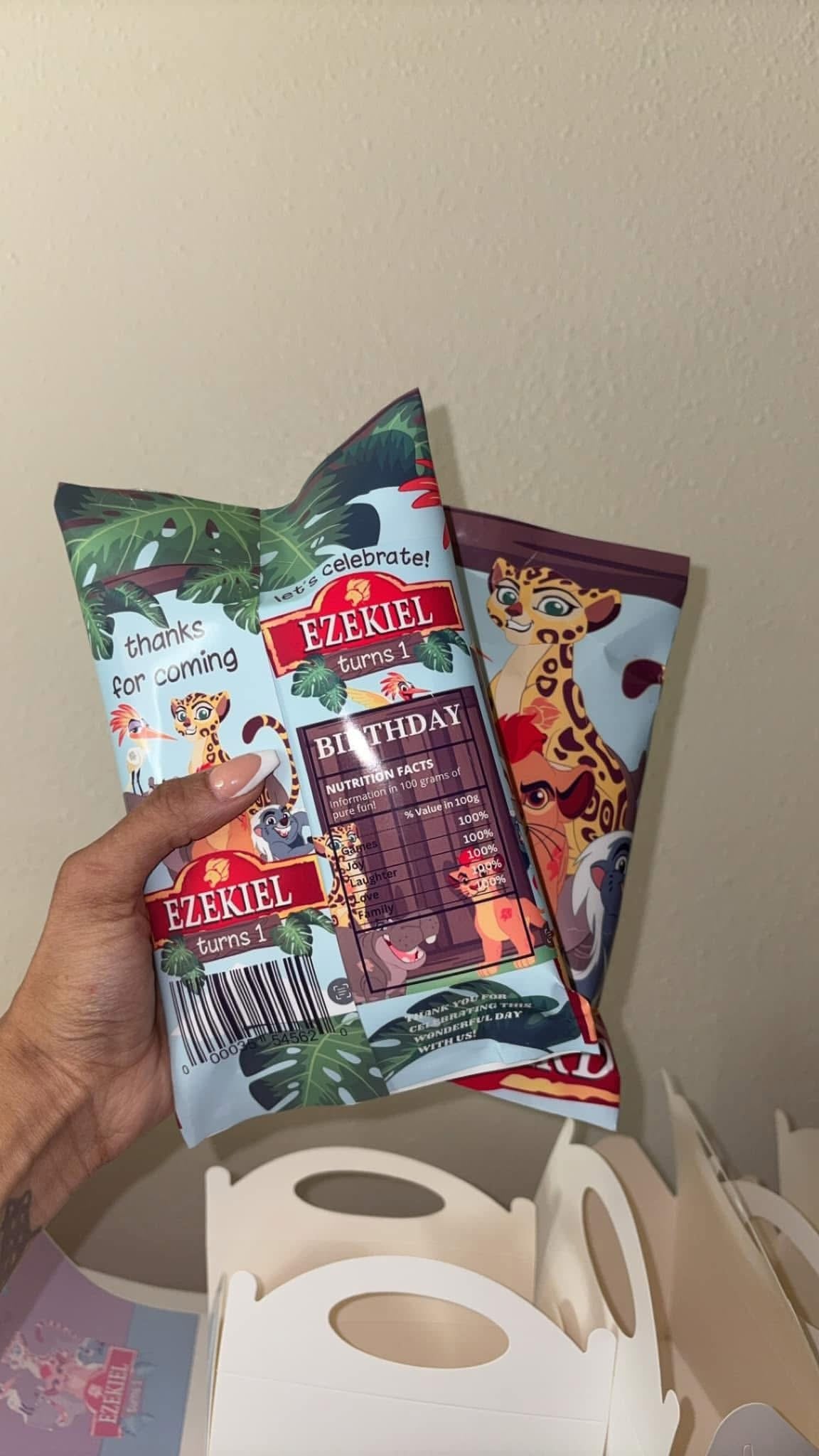 Custom snacks and drinks