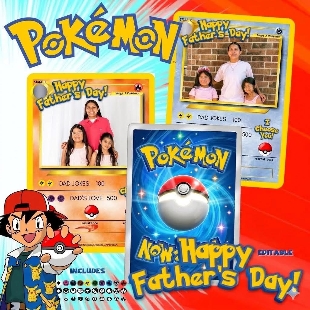 Custom Game Cards for Fathers Day