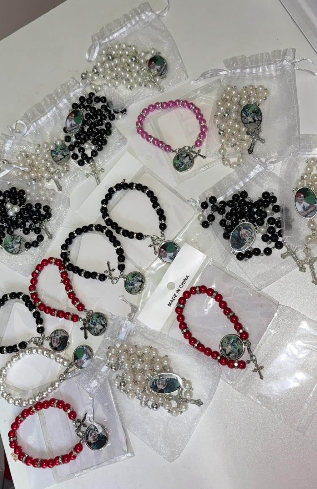 Custom rosary bracelet