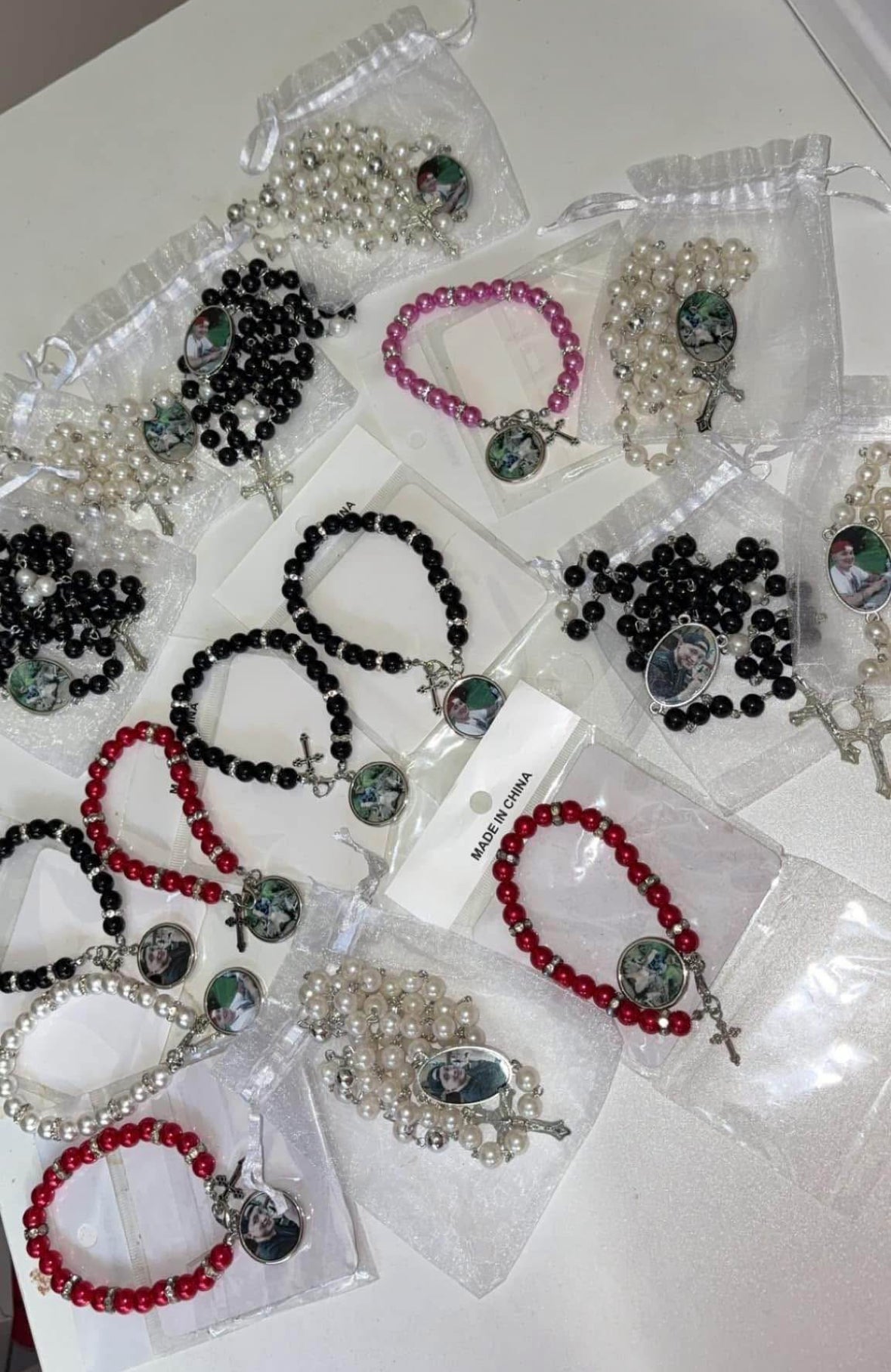 Custom rosary bracelet