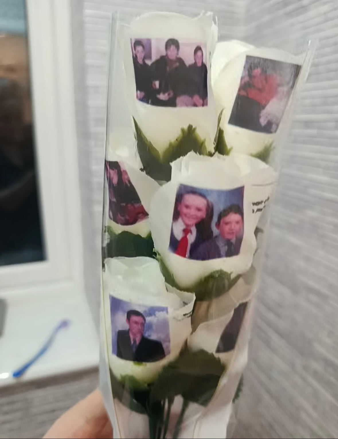Custom photo/text rose