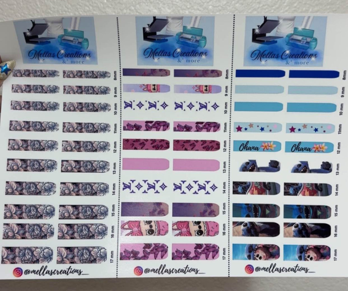 Custom nail decal