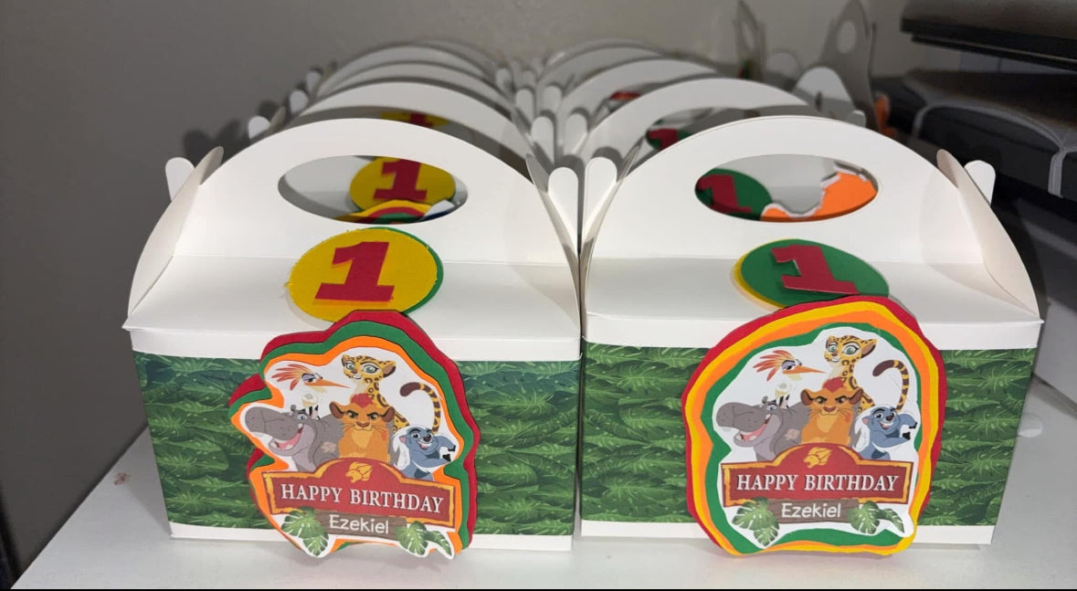 Party favor boxes