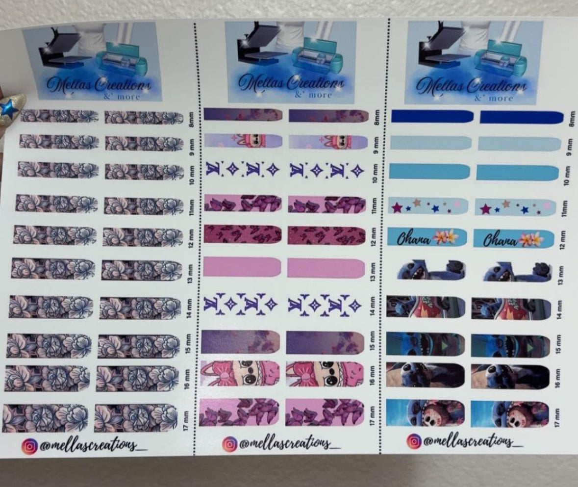 Custom nail decal