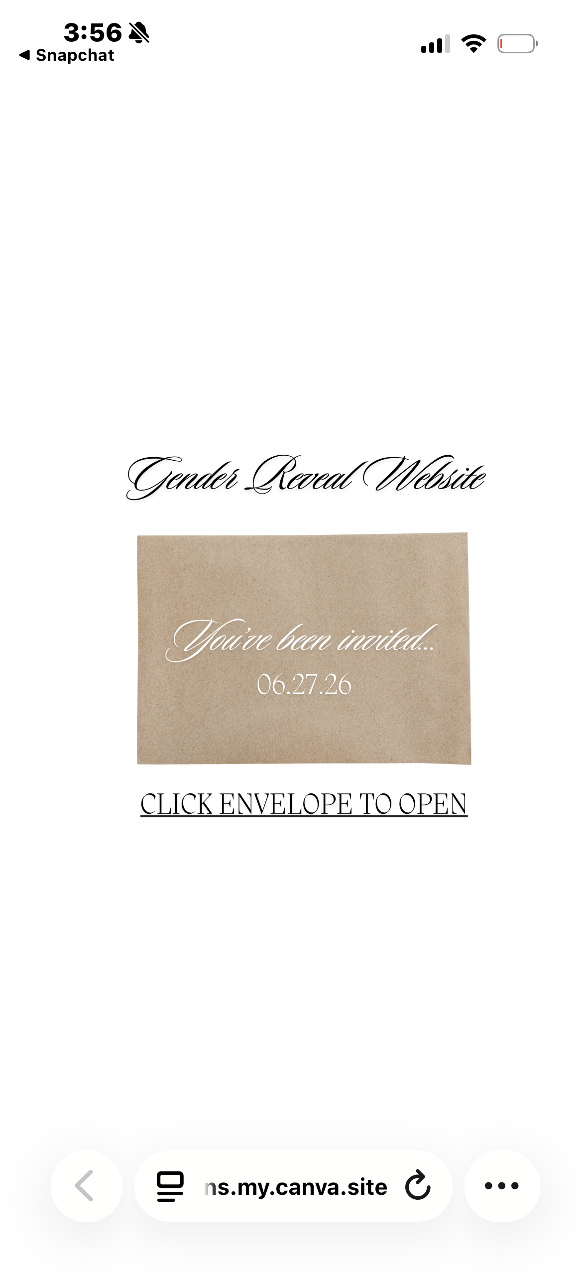 Physical or animated cards/invites