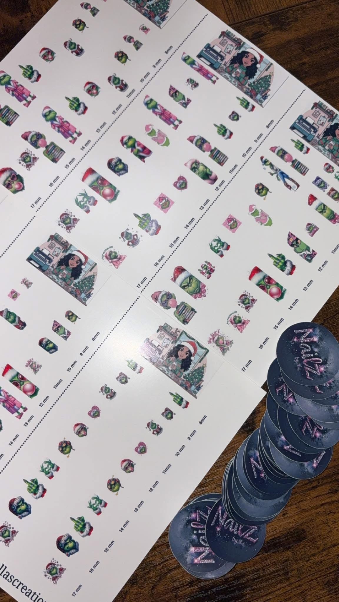 Custom nail decal