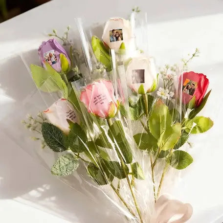 Custom photo/text rose