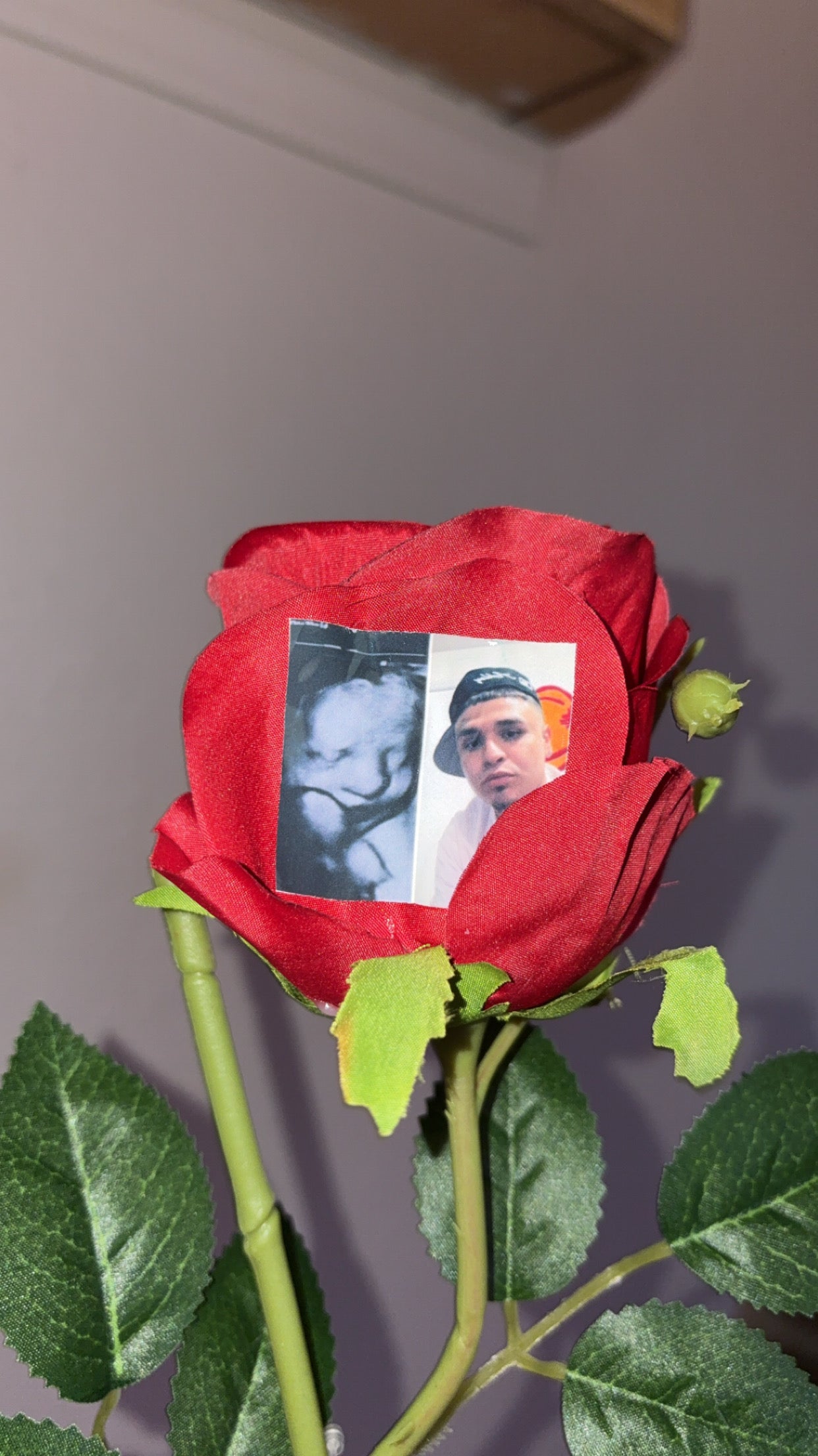Custom photo/text rose