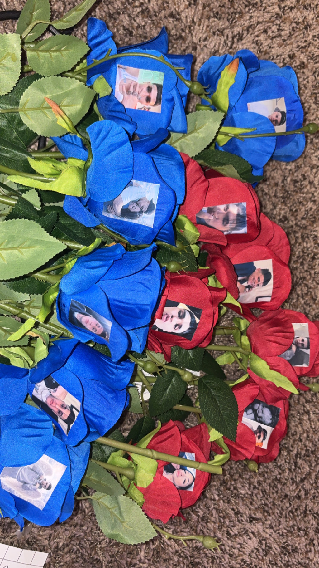 Custom photo/text rose