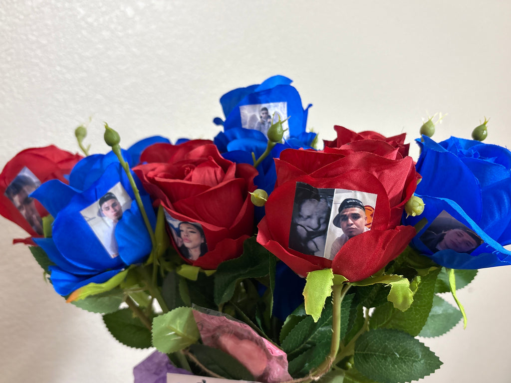 Custom photo/text rose
