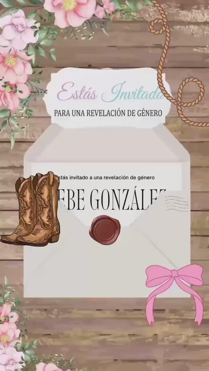 Physical or animated cards/invites